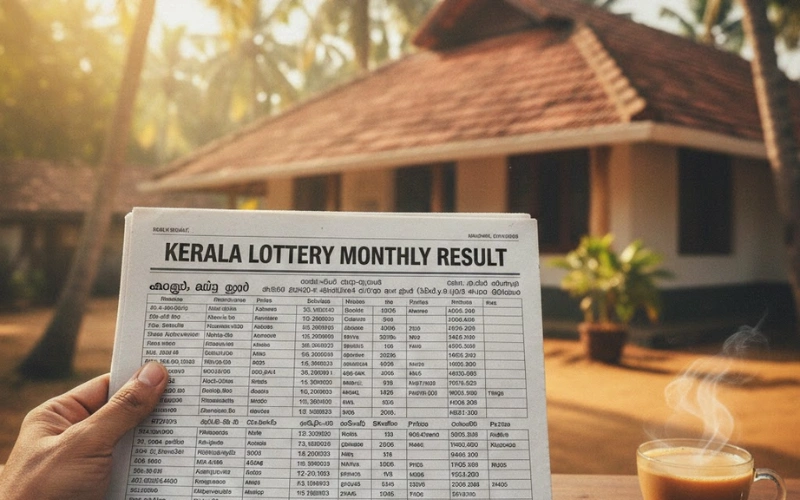 kerala lottery monthly result at Gamerswar featured image